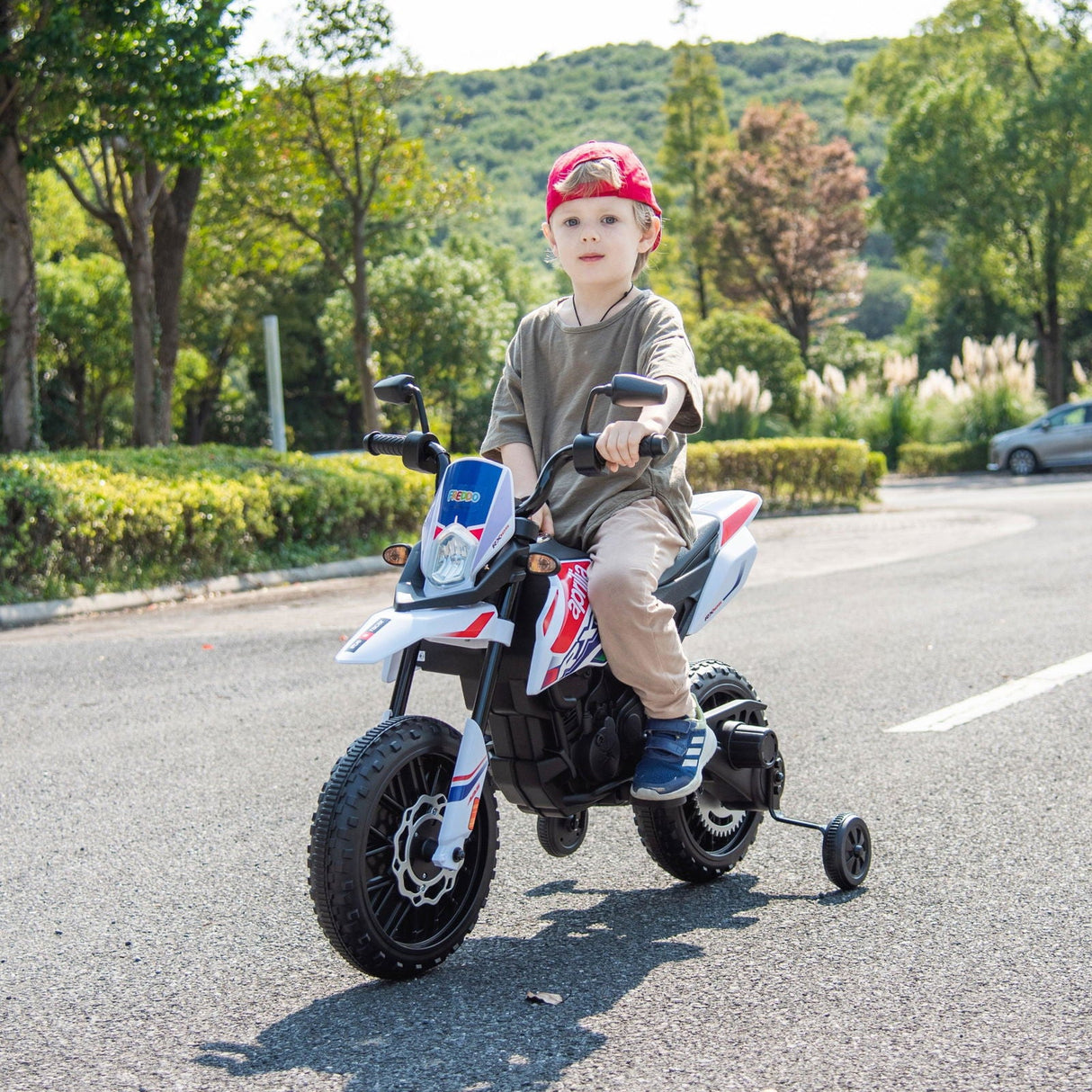 12V Aprilia Motorcycle Ride-On for Kids – Thrilling 1-Seater with LED Lights & Bluetooth | Ride On Kids