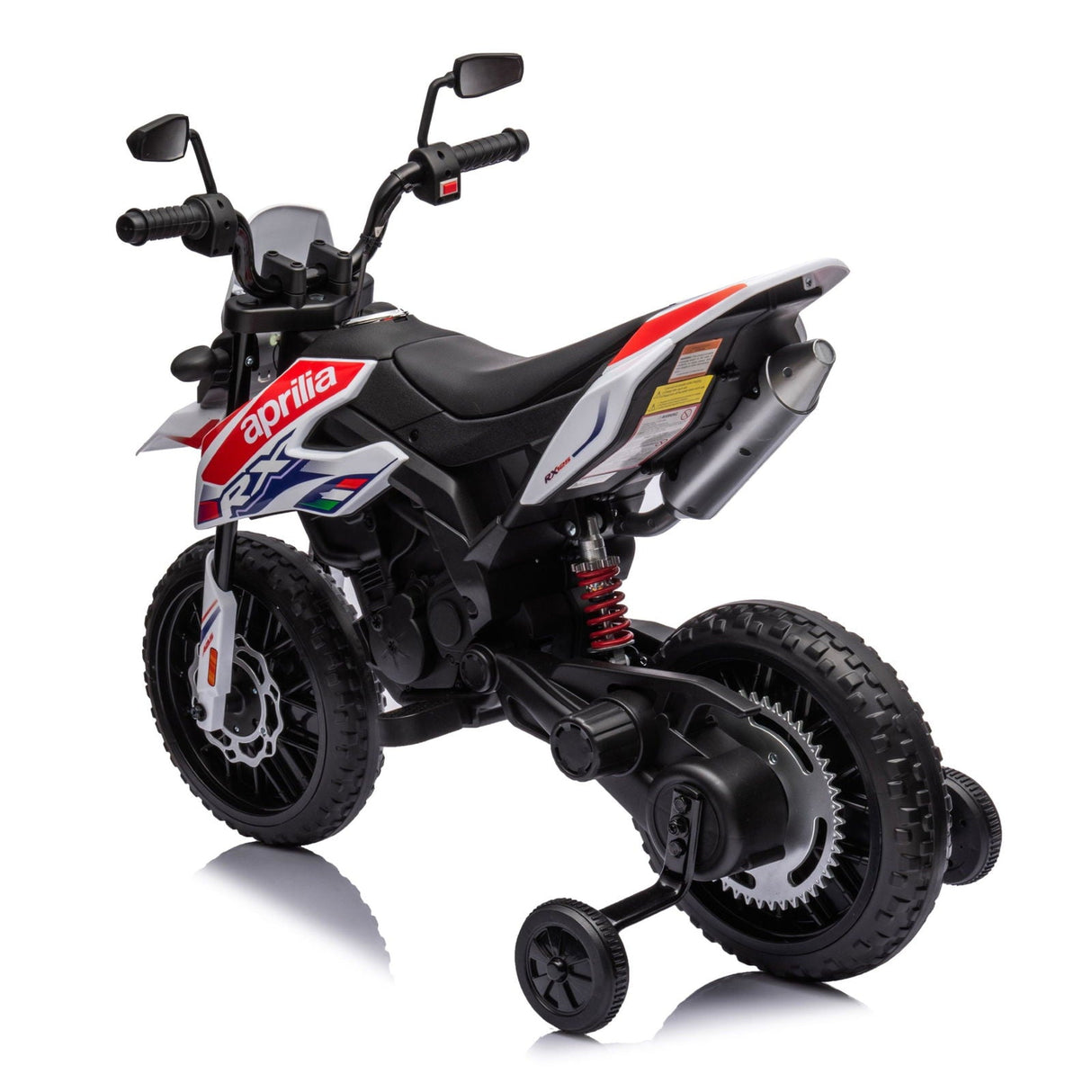 12V Aprilia Motorcycle Ride-On for Kids – Thrilling 1-Seater with LED Lights & Bluetooth | Ride On Kids