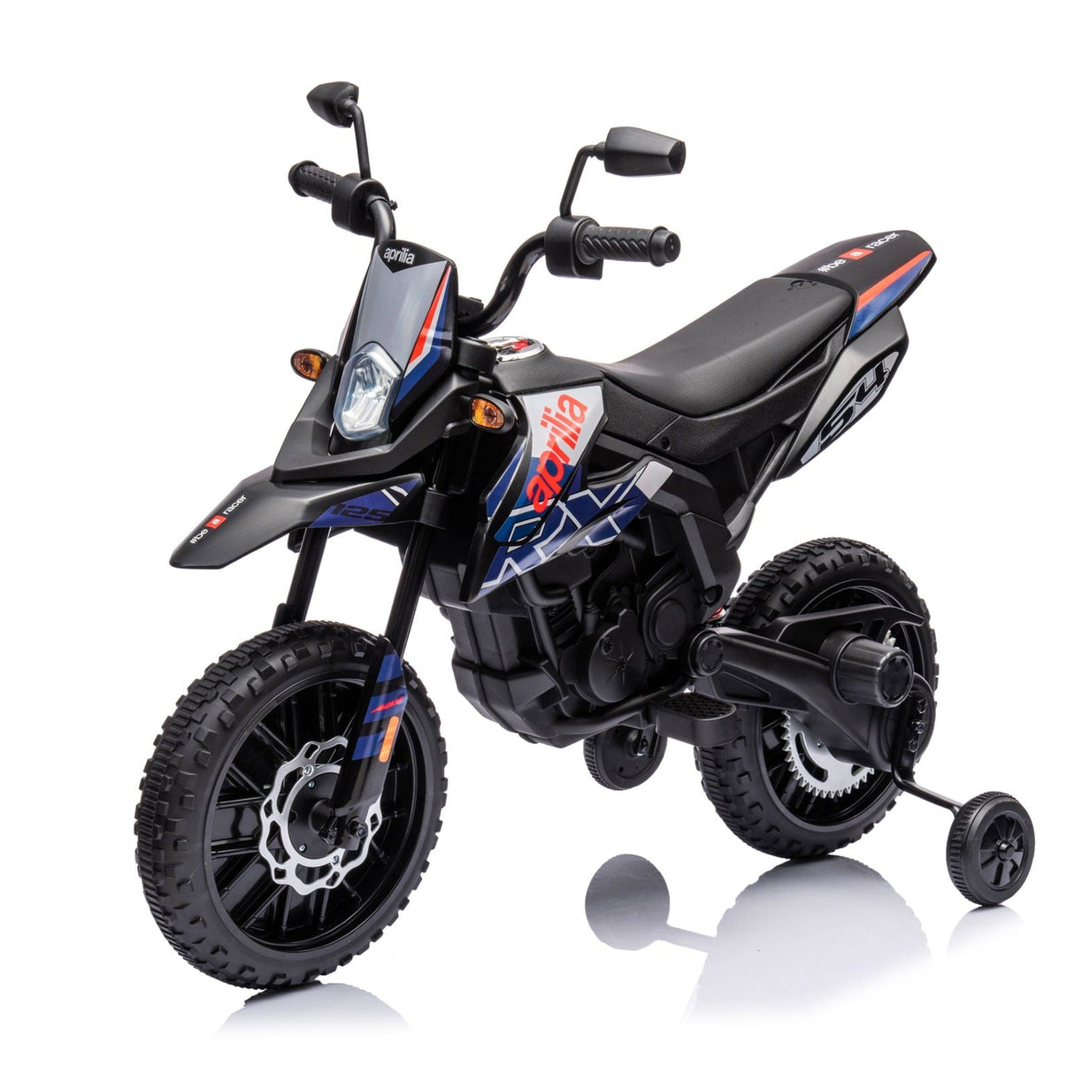 12V Aprilia Motorcycle Ride-On for Kids – Thrilling 1-Seater with LED Lights & Bluetooth | Ride On Kids