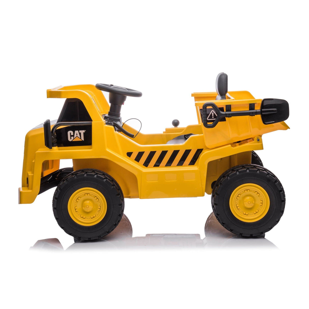 12V CAT Dump Truck Ride-On for Kids – Realistic Construction Adventure with Remote Control & Working Shovel | Ride On Kids