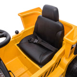 12V CAT Dump Truck Ride-On for Kids – Realistic Construction Adventure with Remote Control & Working Shovel | Ride On Kids