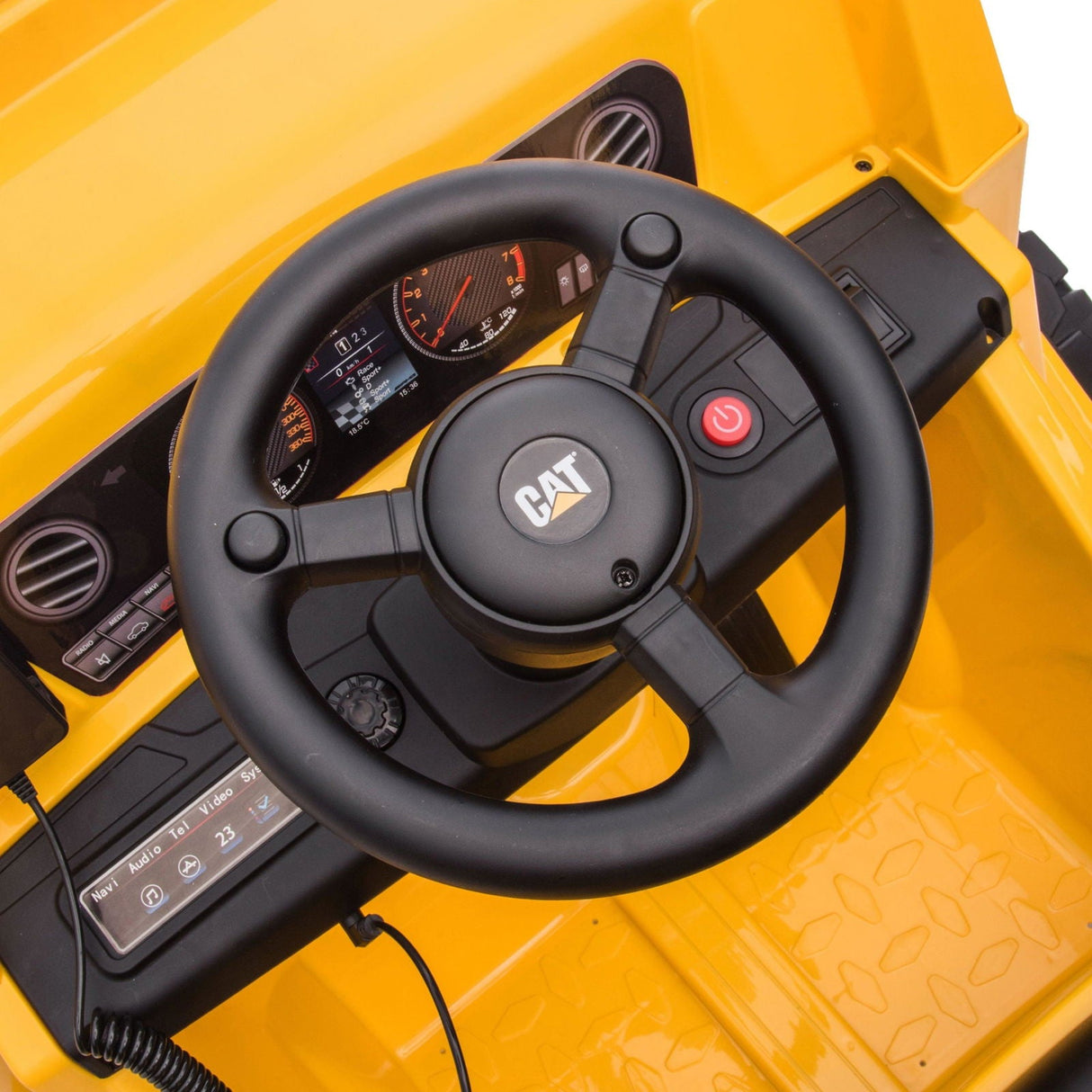 12V CAT Dump Truck Ride-On for Kids – Realistic Construction Adventure with Remote Control & Working Shovel | Ride On Kids
