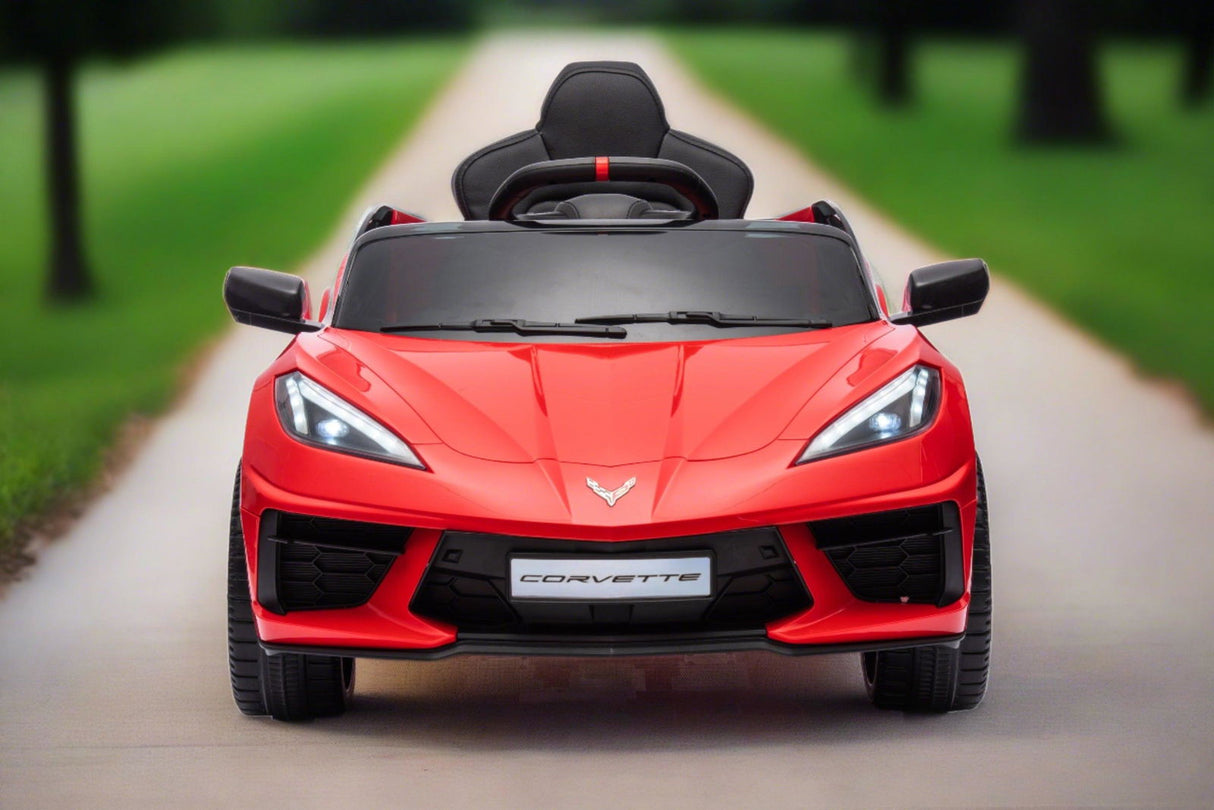 12V Chevrolet Corvette C8 Kids Ride-On Car – Luxury 1-Seater with Remote Control & LED Lights | Ride On Kids