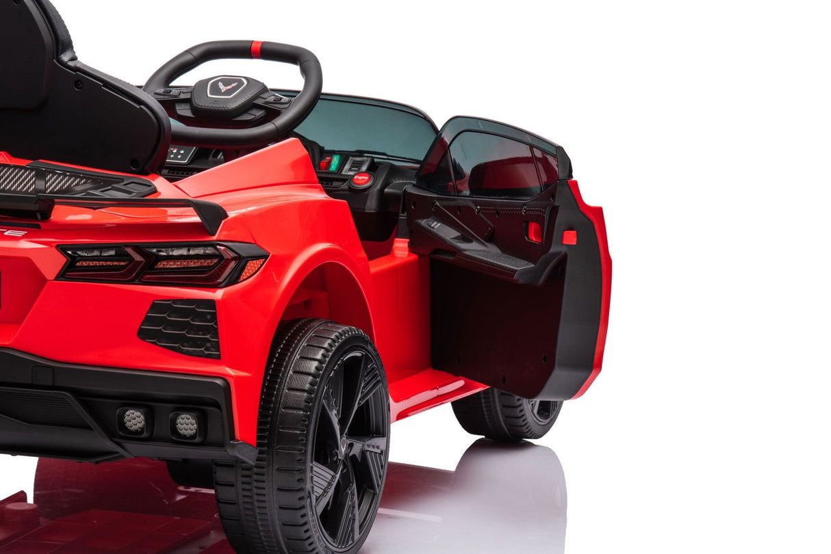 12V Chevrolet Corvette C8 Kids Ride-On Car – Luxury 1-Seater with Remote Control & LED Lights | Ride On Kids
