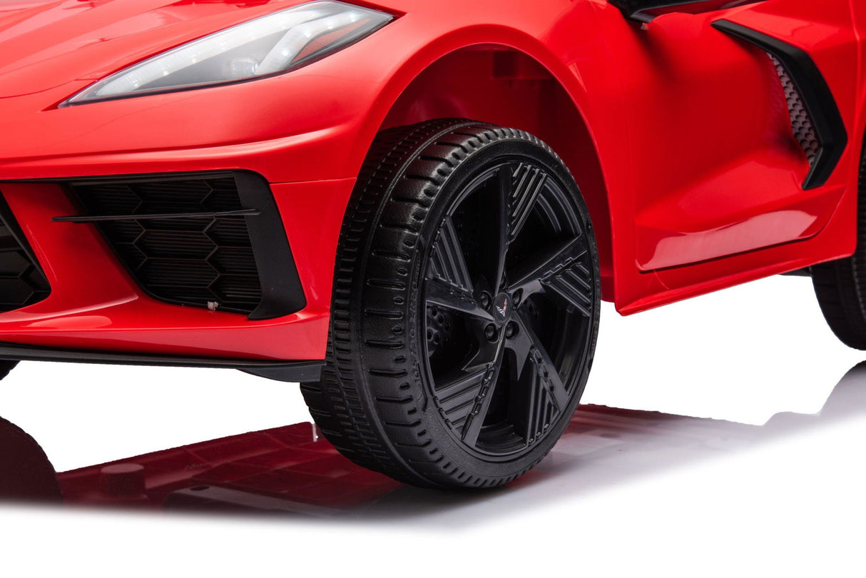 12V Chevrolet Corvette C8 Kids Ride-On Car – Luxury 1-Seater with Remote Control & LED Lights | Ride On Kids