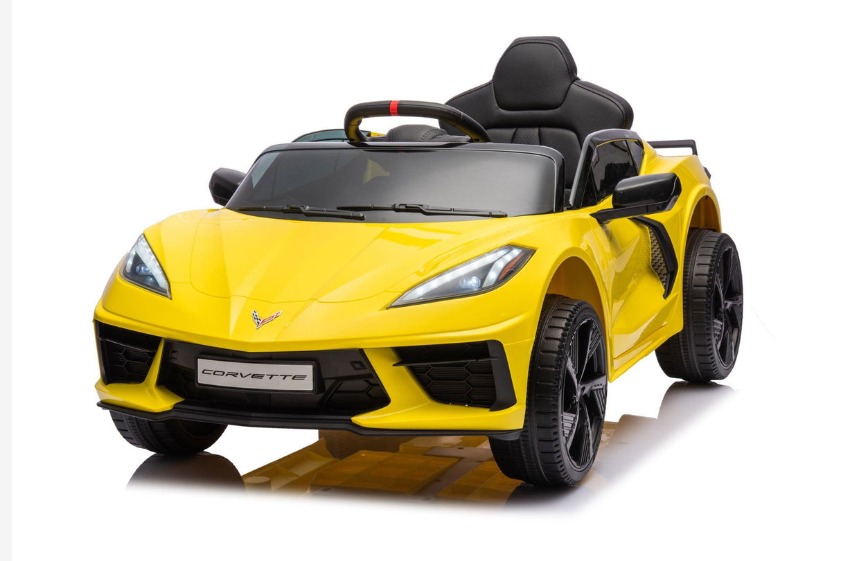 12V Chevrolet Corvette C8 Kids Ride-On Car – Luxury 1-Seater with Remote Control & LED Lights | Ride On Kids