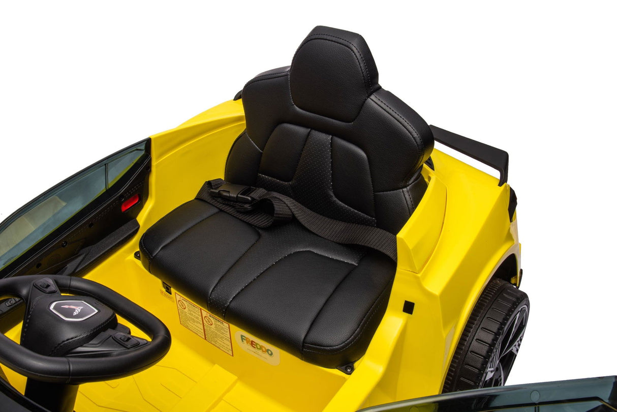 12V Chevrolet Corvette C8 Kids Ride-On Car – Luxury 1-Seater with Remote Control & LED Lights | Ride On Kids
