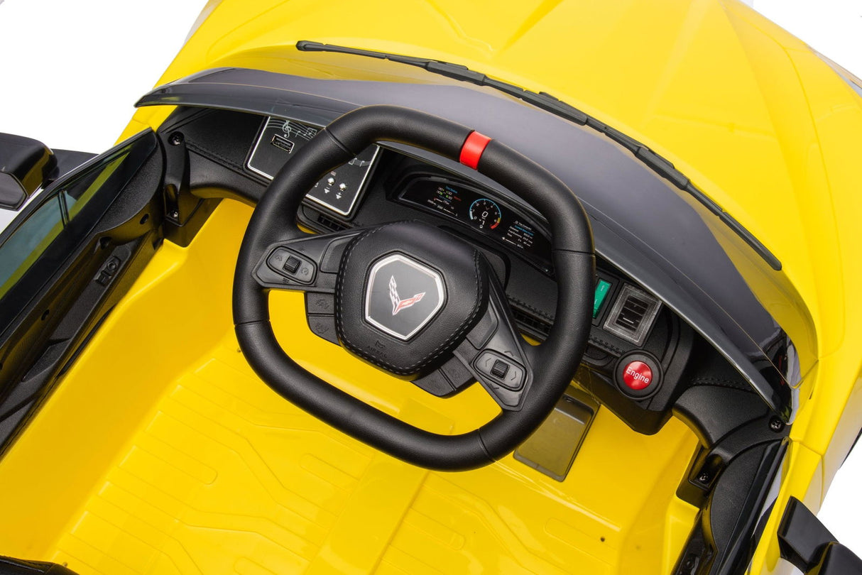 12V Chevrolet Corvette C8 Kids Ride-On Car – Luxury 1-Seater with Remote Control & LED Lights | Ride On Kids