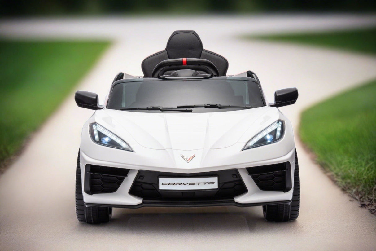 12V Chevrolet Corvette C8 Kids Ride-On Car – Luxury 1-Seater with Remote Control & LED Lights | Ride On Kids