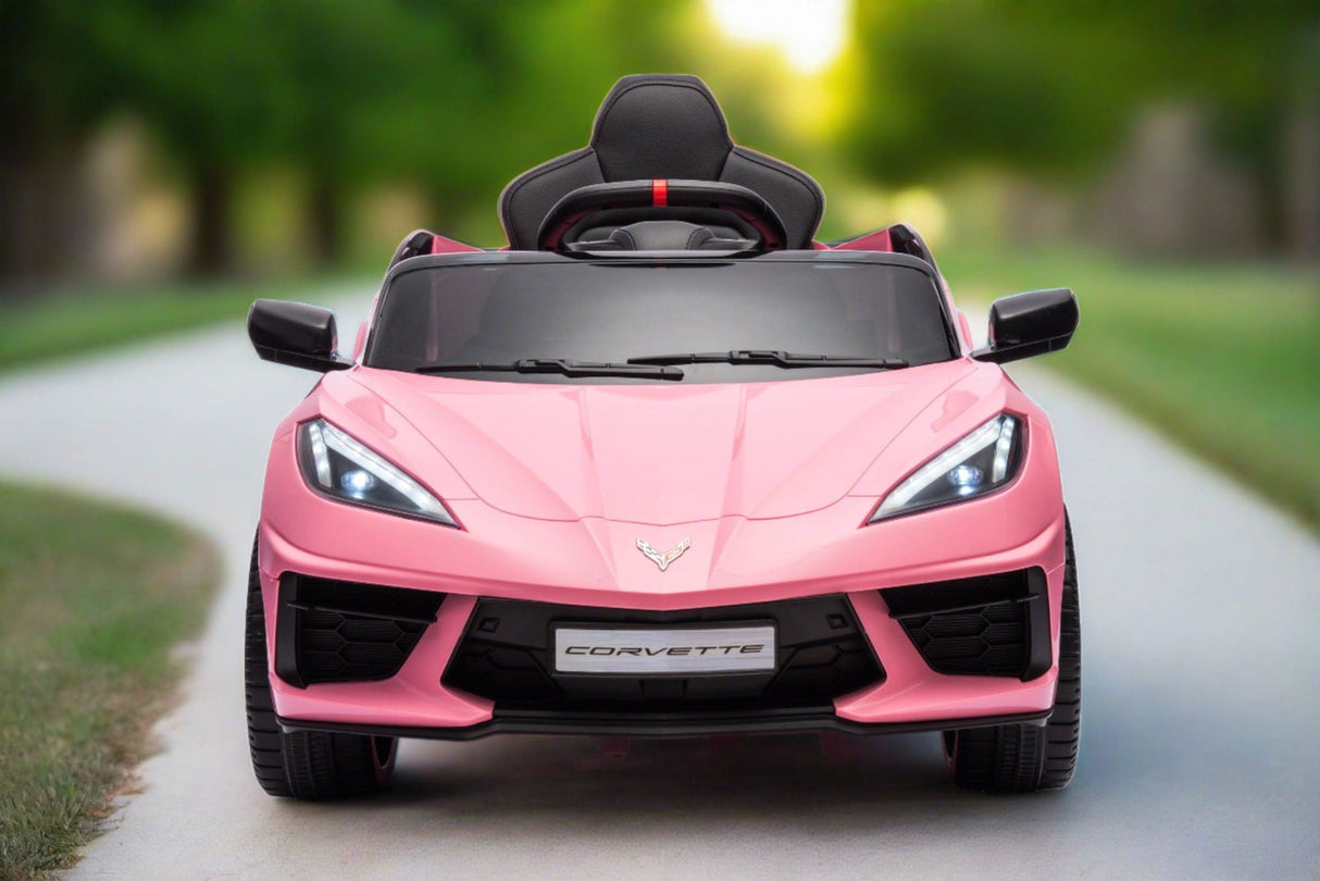 12V Chevrolet Corvette C8 Kids Ride-On Car – Luxury 1-Seater with Remote Control & LED Lights | Ride On Kids