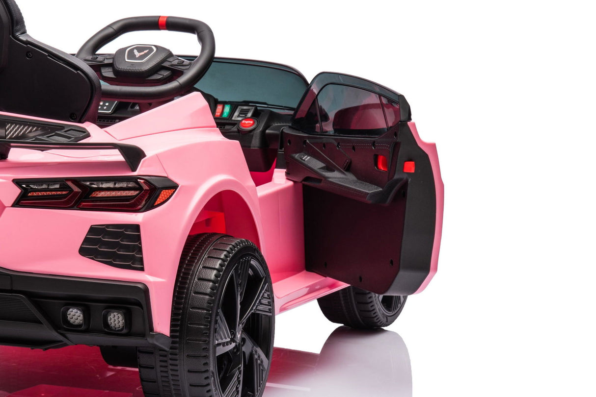 12V Chevrolet Corvette C8 Kids Ride-On Car – Luxury 1-Seater with Remote Control & LED Lights | Ride On Kids