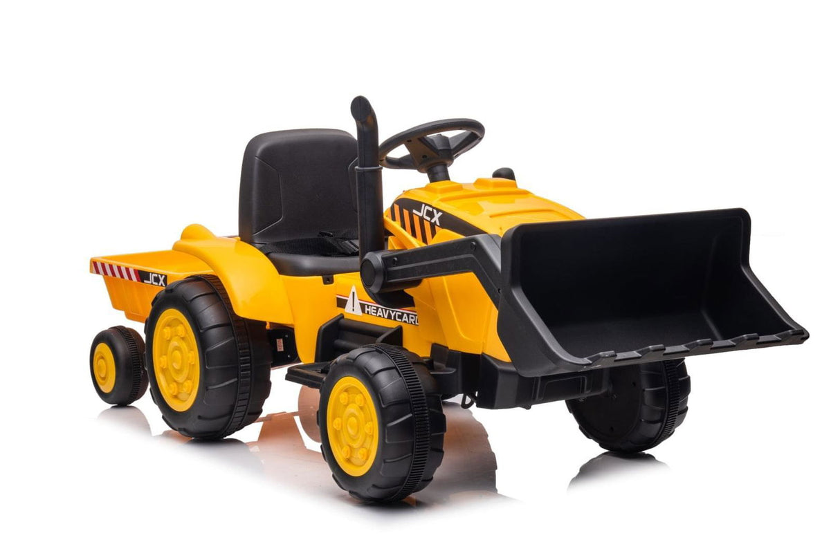 12V Kids Excavator Ride-On with Detachable Trailer – Realistic 1-Seater with Remote Control & MP3 | Ride On Kids