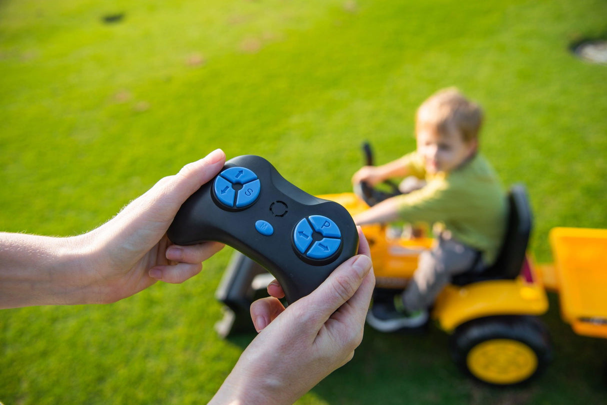 12V Kids Excavator Ride-On with Detachable Trailer – Realistic 1-Seater with Remote Control & MP3 | Ride On Kids