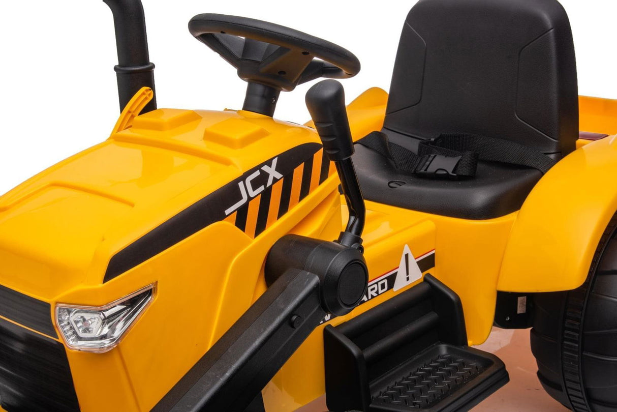 12V Kids Excavator Ride-On with Detachable Trailer – Realistic 1-Seater with Remote Control & MP3 | Ride On Kids