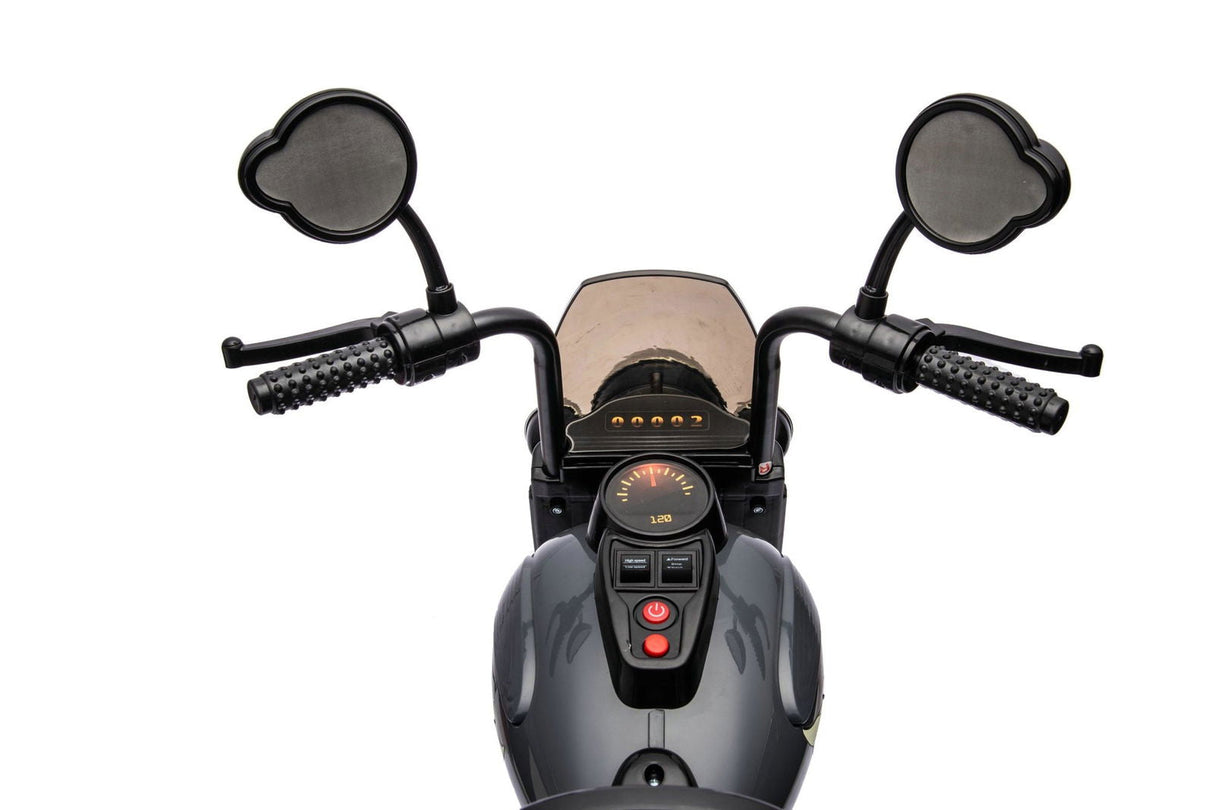 12V Kids Cruiser Motorcycle Ride-On – Iconic 1-Seater Chopper with LED Lights & Music | Ride On Kids