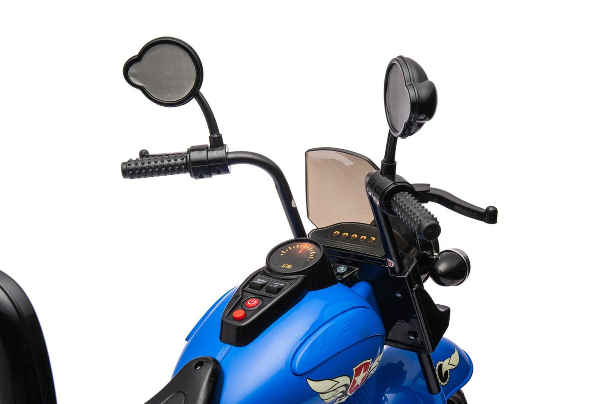 12V Kids Cruiser Motorcycle Ride-On – Iconic 1-Seater Chopper with LED Lights & Music | Ride On Kids
