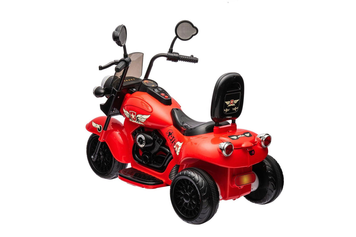 12V Kids Cruiser Motorcycle Ride-On – Iconic 1-Seater Chopper with LED Lights & Music | Ride On Kids