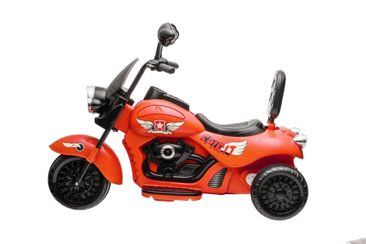 12V Kids Cruiser Motorcycle Ride-On – Iconic 1-Seater Chopper with LED Lights & Music | Ride On Kids