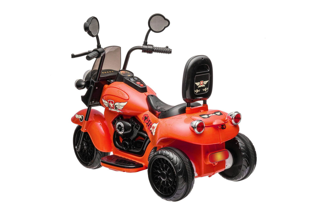12V Kids Cruiser Motorcycle Ride-On – Iconic 1-Seater Chopper with LED Lights & Music | Ride On Kids