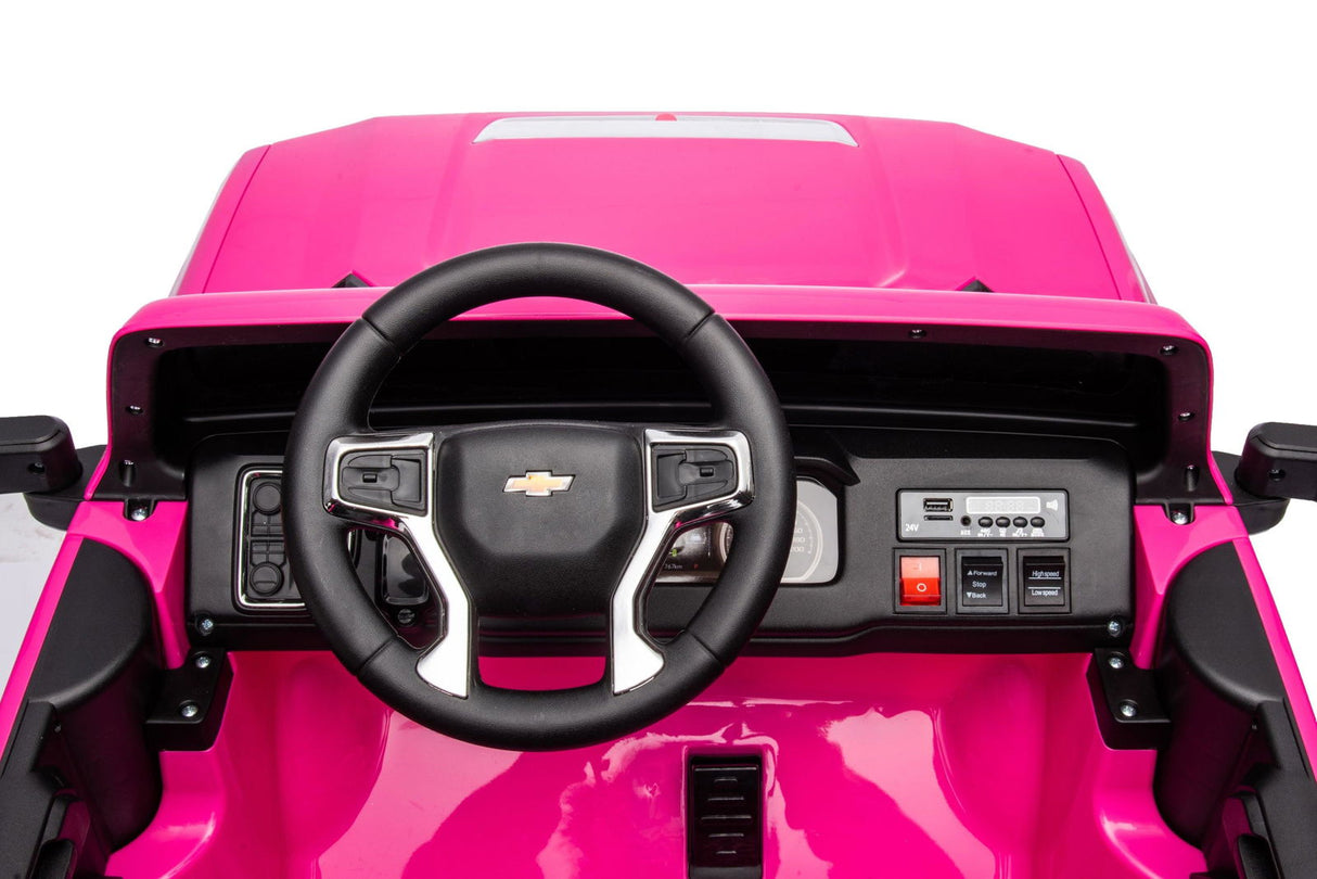24V 4x4 Chevrolet Silverado 2-Seater Ride-On Truck – Powerful Off-Road Adventure with Remote Control | Ride On Kids