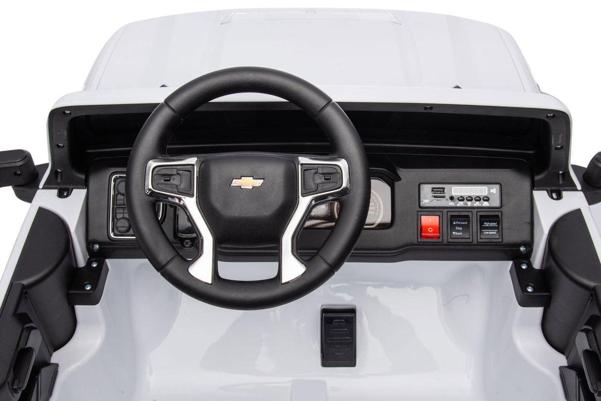 24V 4x4 Chevrolet Silverado 2-Seater Ride-On Truck – Powerful Off-Road Adventure with Remote Control | Ride On Kids