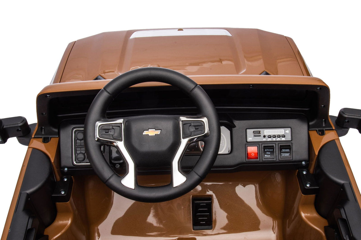 24V 4x4 Chevrolet Silverado 2-Seater Ride-On Truck – Powerful Off-Road Adventure with Remote Control | Ride On Kids