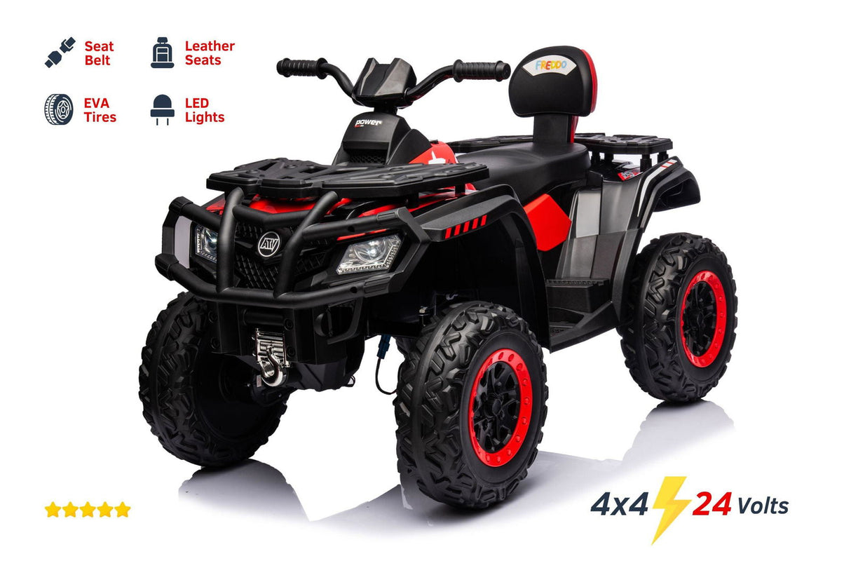 Ride On Kids 24V 4x4 Adventure Raptor 2 Seater Ride-On ATV for Kids