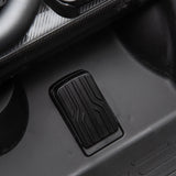 24V Kids Car Lamborghini Veneno – A sleek, black children's electric car with two seats, EVA tires, and a realistic sports car design for kids aged 3-8 - close up view of pedal.