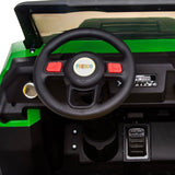 Ride On Kids 24V 6-Wheeler Tractor Trailer Ride-On with Dump Cart and Parental Remote
