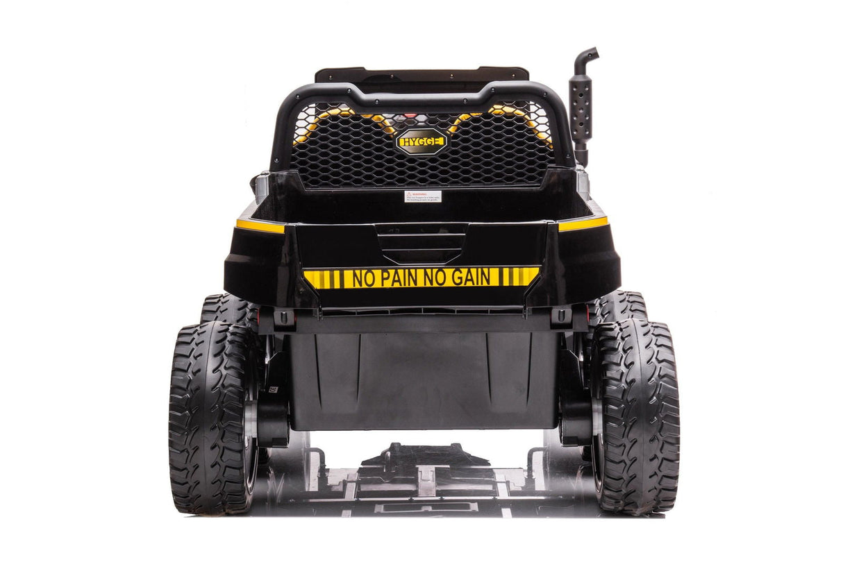 Ride On Kids 24V 6-Wheeler Tractor Trailer Ride-On with Dump Cart and Parental Remote