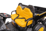 Ride On Kids 24V 6-Wheeler Tractor Trailer Ride-On with Dump Cart and Parental Remote