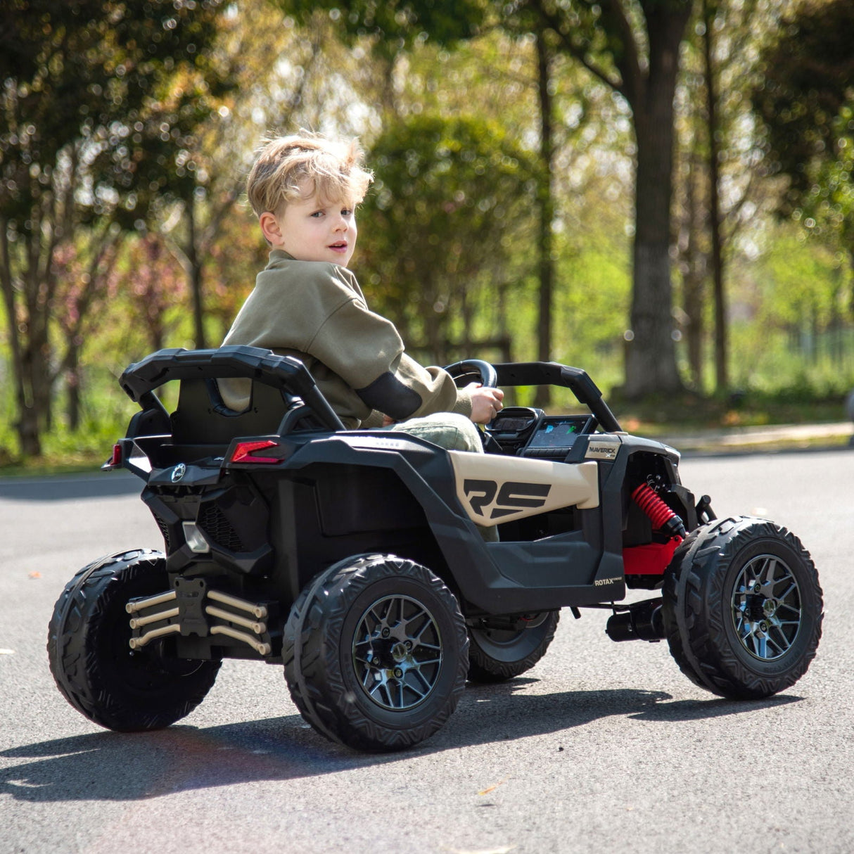 Ride On Kids 24V Can Am Maverick 1-Seater UTV - Kids Electric Ride-On