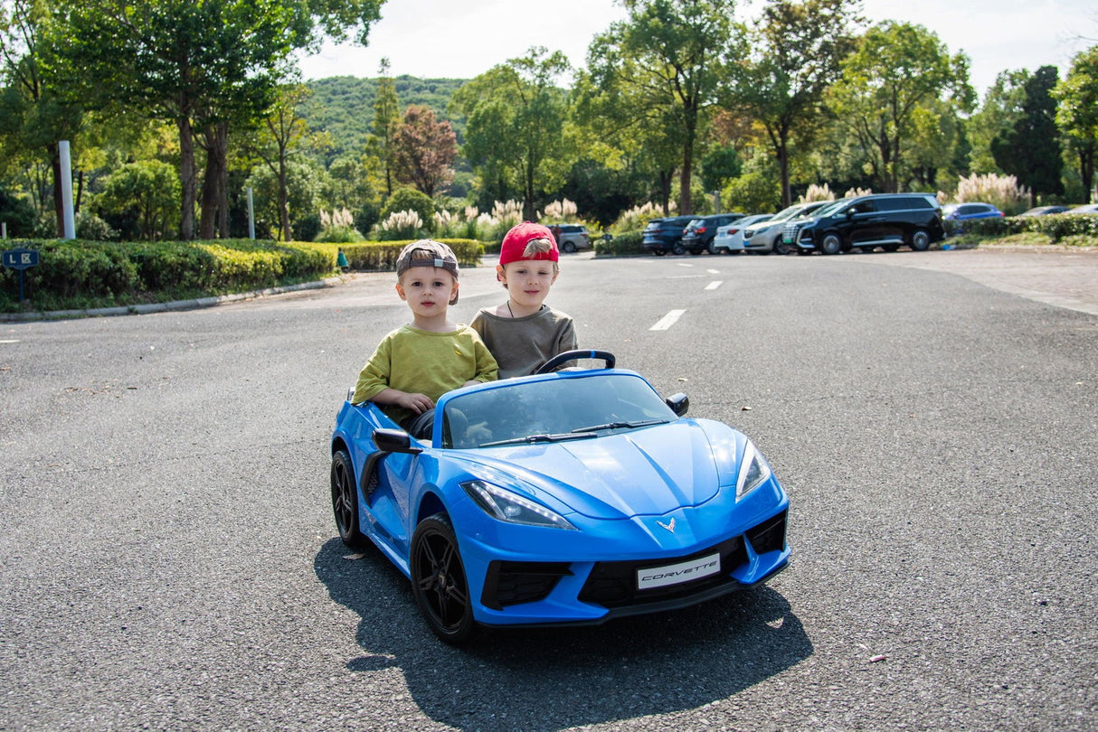 24V Chevrolet Corvette C8 2-Seater Ride On Car for Kids – Luxury & Power by Ride On Kids