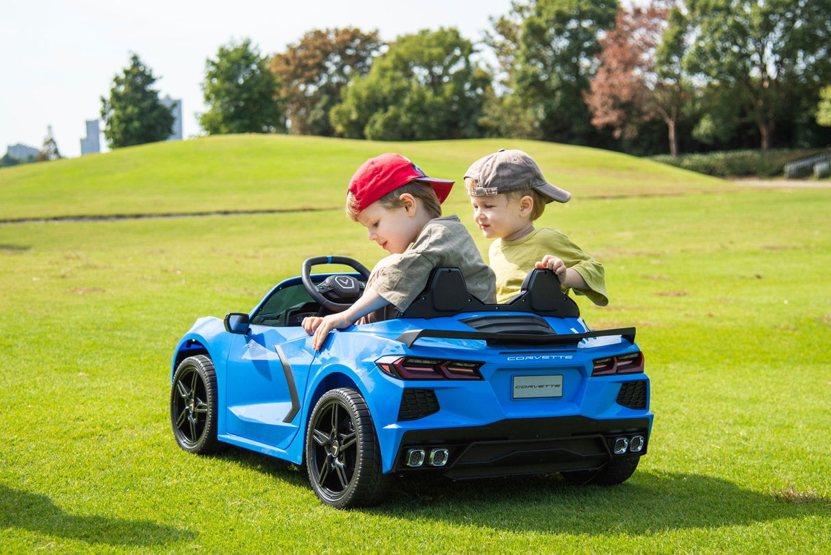 24V Chevrolet Corvette C8 2-Seater Ride On Car for Kids – Luxury & Power by Ride On Kids
