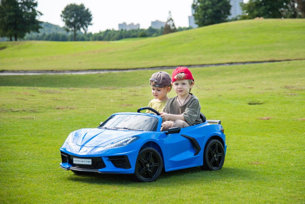 24V Chevrolet Corvette C8 2-Seater Ride On Car for Kids – Luxury & Power by Ride On Kids
