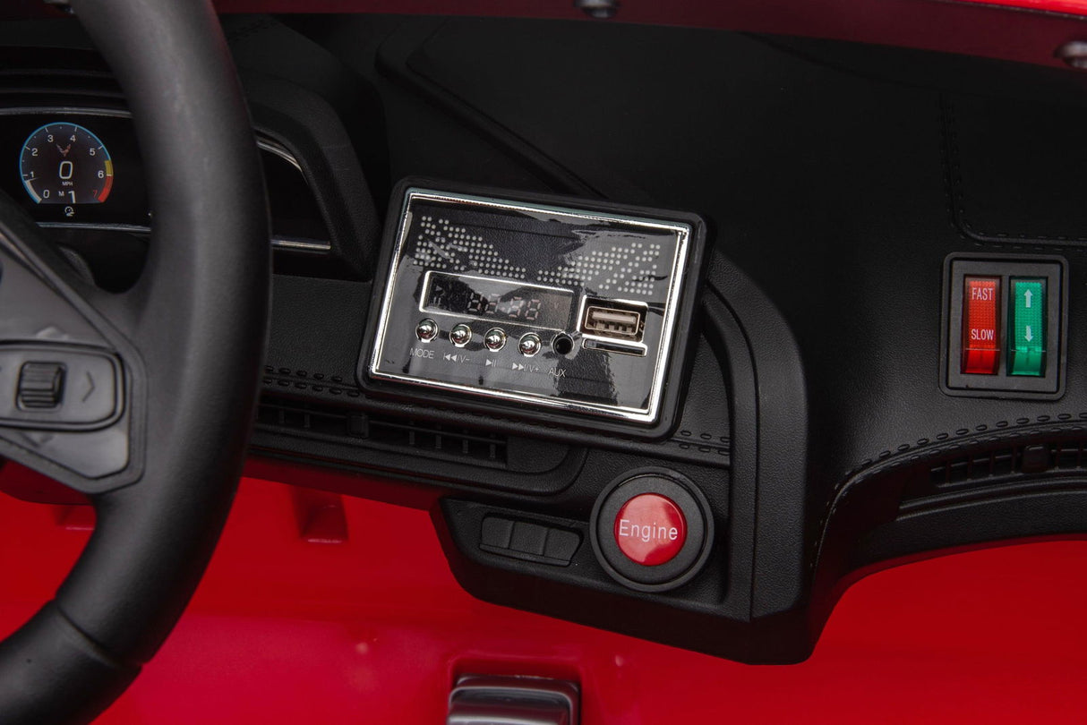 24V Chevrolet Corvette C8 2-Seater Ride On Car for Kids – Luxury & Power by Ride On Kids