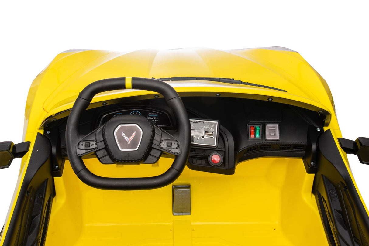 24V Chevrolet Corvette C8 2-Seater Ride On Car for Kids – Luxury & Power by Ride On Kids