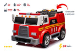 24V Fire Truck 2-Seater Ride On Car for Kids – Ultimate Rescue Adventure by Ride On Kids