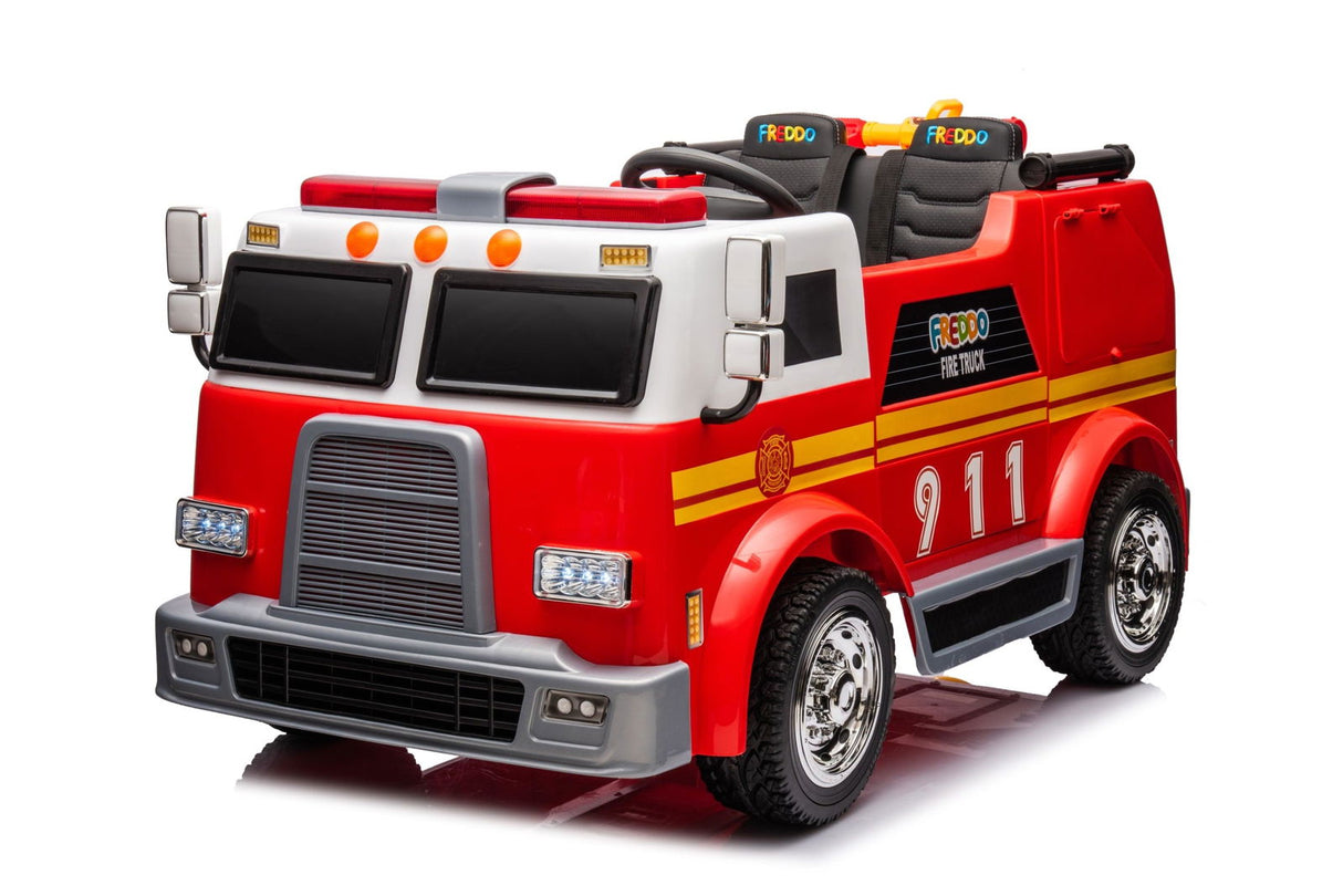 24V Fire Truck 2-Seater Ride On Car for Kids – Ultimate Rescue Adventure by Ride On Kids