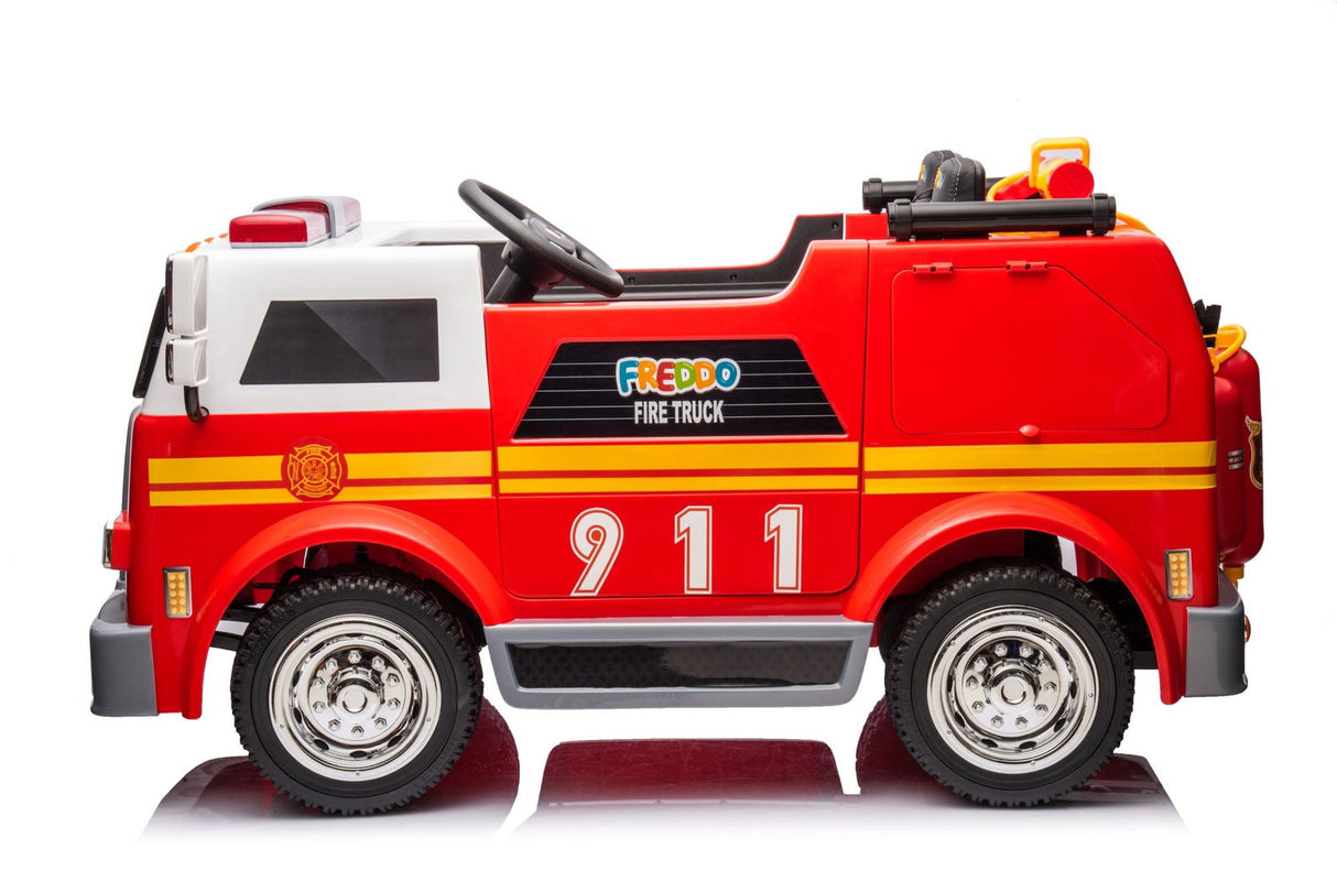 24V Fire Truck 2-Seater Ride On Car for Kids – Ultimate Rescue Adventure by Ride On Kids