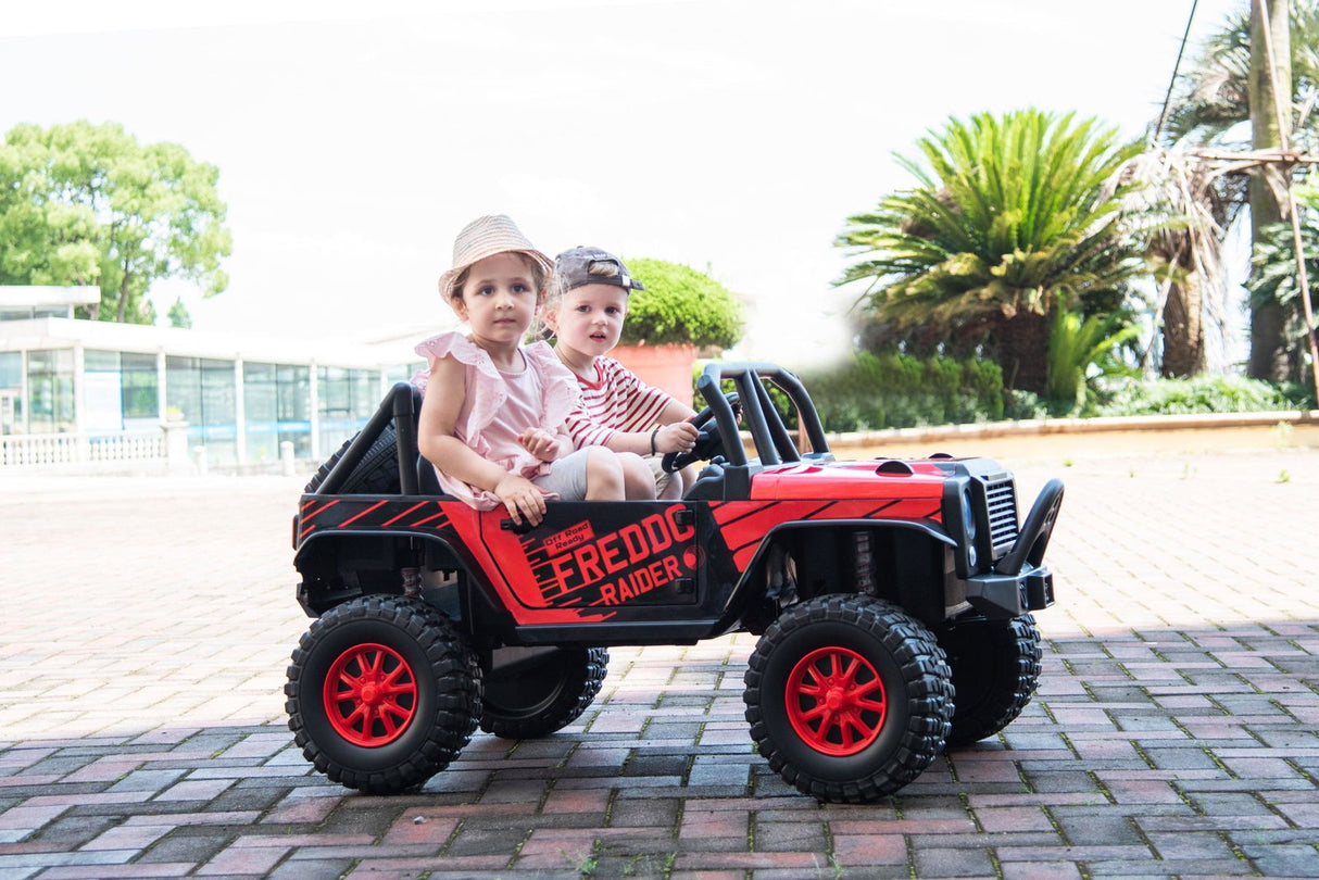 24V Jeep Raider 2-Seater All-Terrain Ride On Car for Kids – Rugged Power & Adventure by Ride On Kids