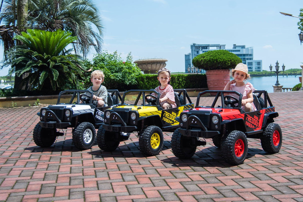 24V Jeep Raider 2-Seater All-Terrain Ride On Car for Kids – Rugged Power & Adventure by Ride On Kids