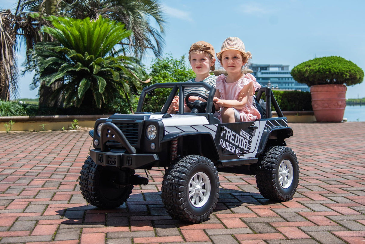 24V Jeep Raider 2-Seater All-Terrain Ride On Car for Kids – Rugged Power & Adventure by Ride On Kids