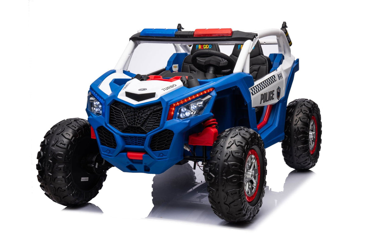 24V Storm Police UTV 2-Seater Ride-On for Kids – Lights, Sirens & Adventure by Ride On Kids