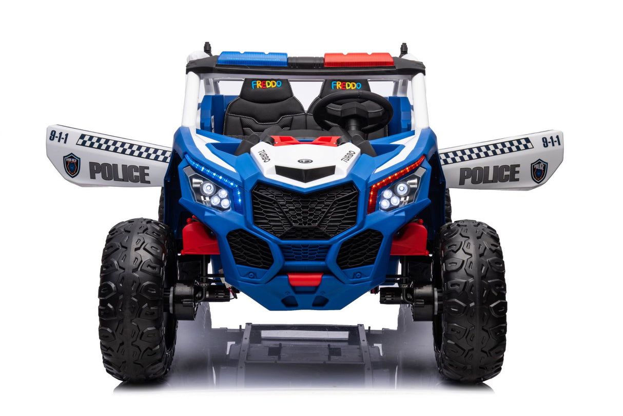 24V Storm Police UTV 2-Seater Ride-On for Kids – Lights, Sirens & Adventure by Ride On Kids