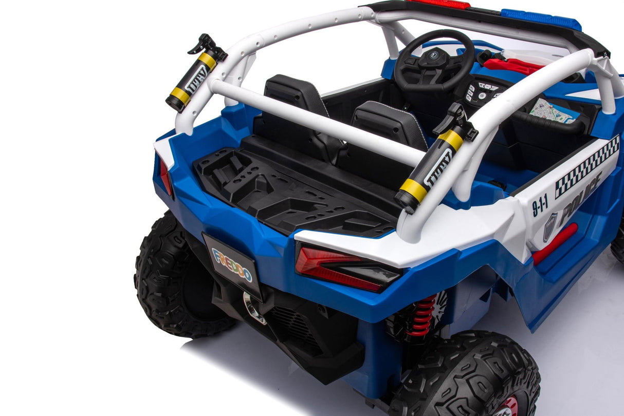 24V Storm Police UTV 2-Seater Ride-On for Kids – Lights, Sirens & Adventure by Ride On Kids