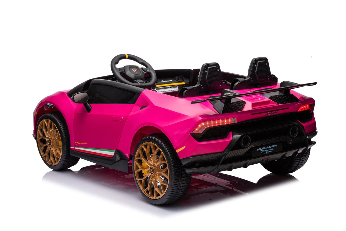 24V Lamborghini Huracan 2-Seater Electric Ride-On for Kids – Realistic Luxury Car with Remote Control | Ride On Kids