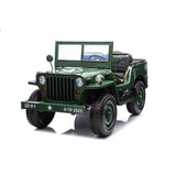 24V Military Willy Jeep 3-Seater Electric Ride-On for Kids – Rugged Adventure Vehicle with Parental Remote | Ride On Kids
