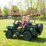 24V Military Willy Jeep 3-Seater Electric Ride-On for Kids – Rugged Adventure Vehicle with Parental Remote | Ride On Kids