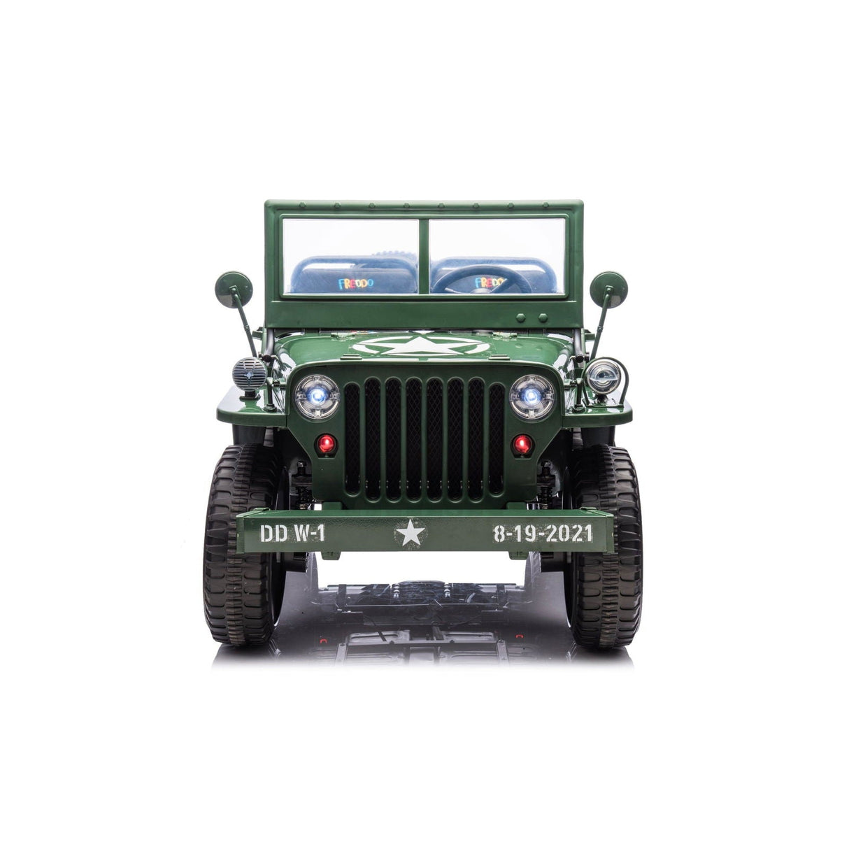 24V Military Willy Jeep 3-Seater Electric Ride-On for Kids – Rugged Adventure Vehicle with Parental Remote | Ride On Kids